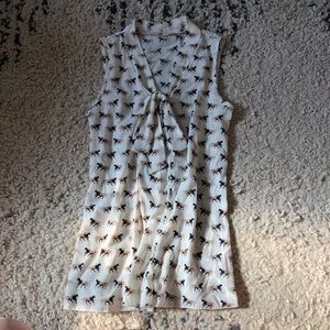 ModCloth Sleeveless Horse Blouse